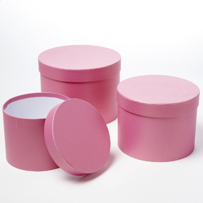 Strong Pink Symphony Hat Box (Set of 3)