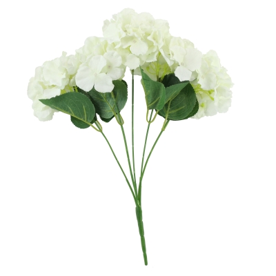 Arundel Hydrangea Bush Cream Artificial Flower