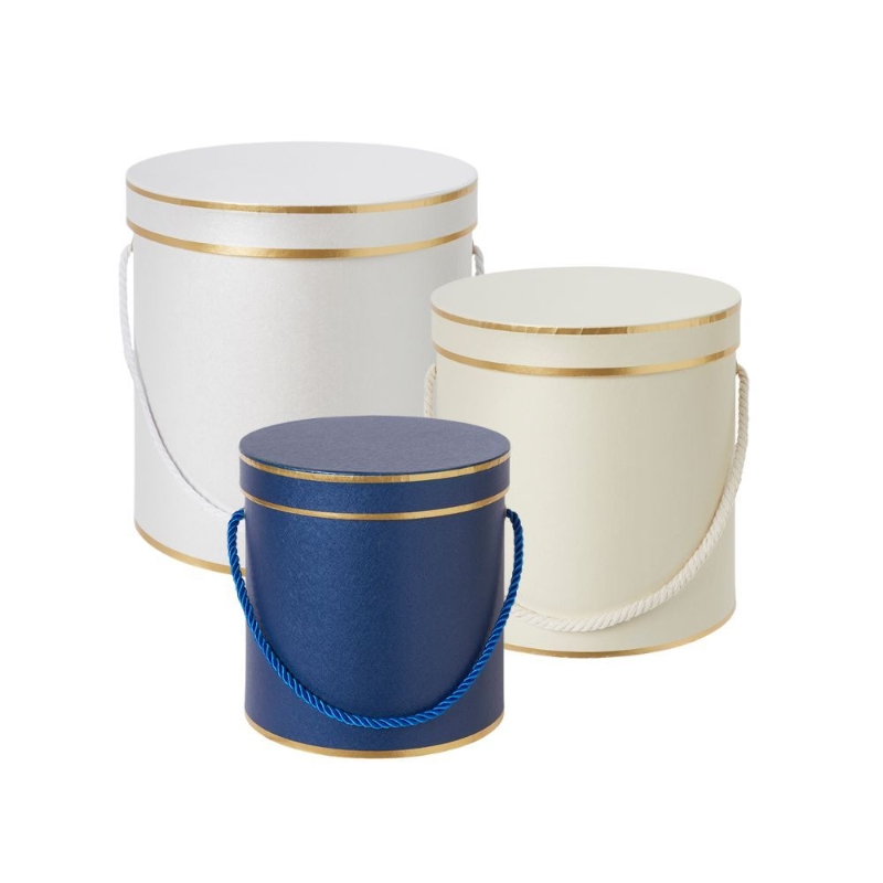 HAMILTON HAT BOXES (SET OF 3) CREAM