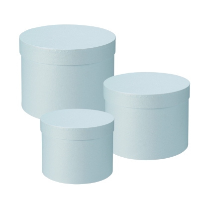 BABY BLUE SYMPHONY HAT BOX (SET OF 3)