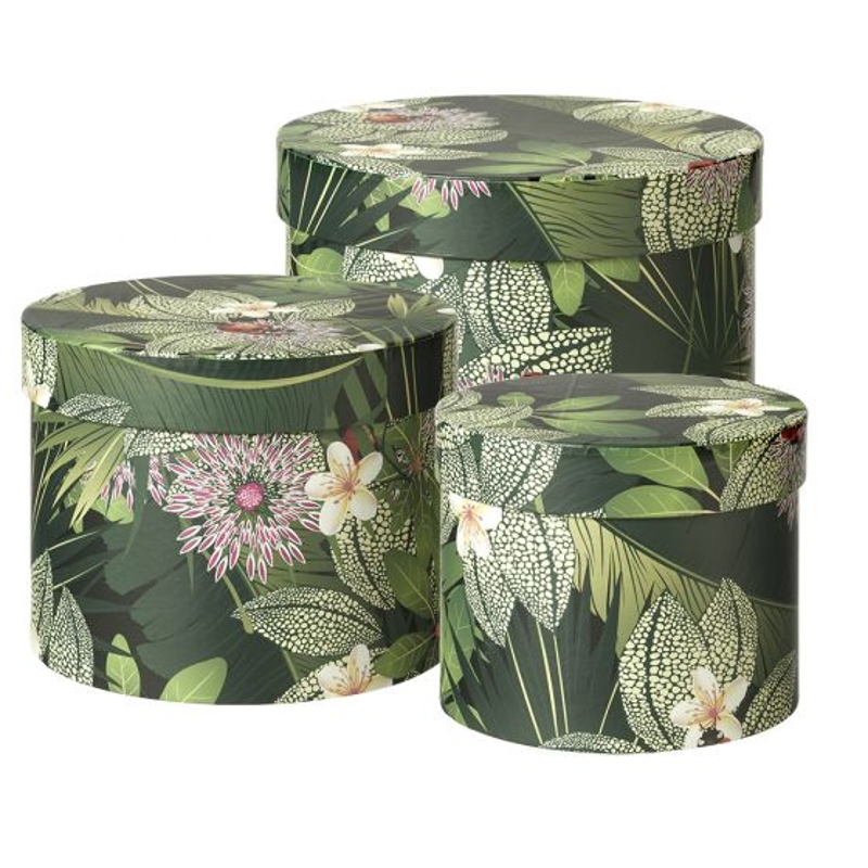 Fauna Lined Hat Boxes Set of 3 buy online or call 01213069412