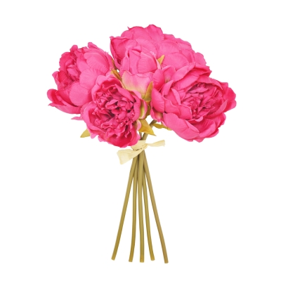 28CM BEAUTY PEONY X 5 POSY