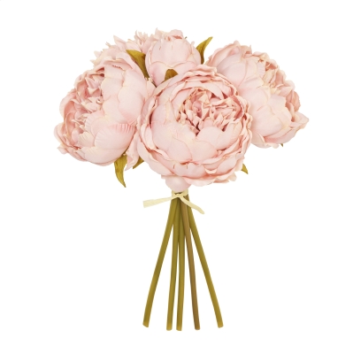 28CM BISQUE PEONY X 5 POSY