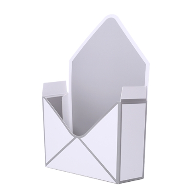 Envelope Box (White with Silver Piping)