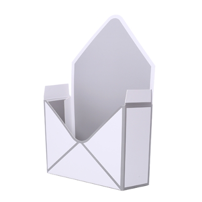 Envelope Box (White with Silver Piping) Pack of 10