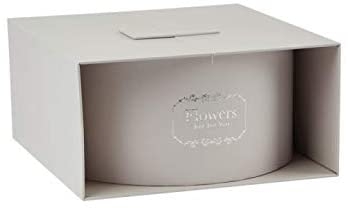 OASIS Alice Surprise Lined Symphony Florist Hat Box   Grey