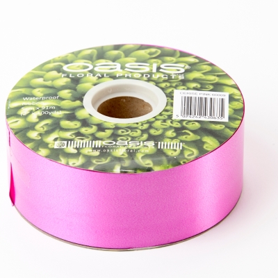 Poly Satin Ribbon (Cerise)