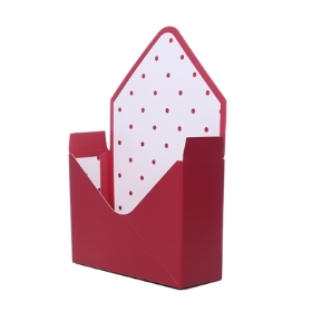 Envelope Box (Red with Red Dots)