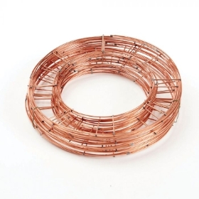 8 inch  (20cm)  Flat Wire Wreath  Ring pack of 20