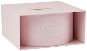 OASIS Alice Surprise Symphony Lined Florist Hat Box   Light Pink