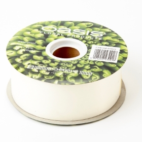 Poly Satin Ribbon (Cream)