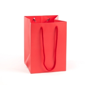 Handtied Red Porto Bag (Large) 25x25x18cm