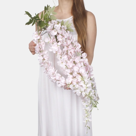 90cm Ivory Hanging Wistreia