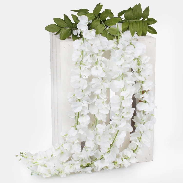 90cm Ivory Hanging Wistreia