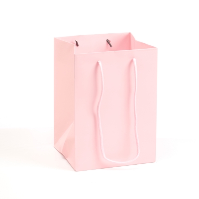 Handtied Pale Pink Porto Bag  25x18x17cm Pack of 10