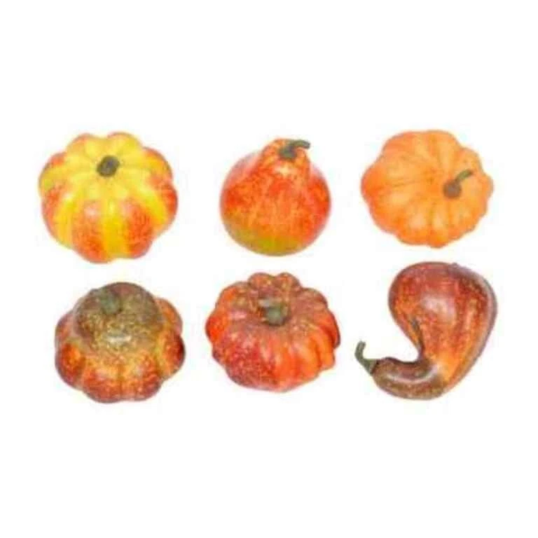 10cm Orange Pumpkin set of 6 Halloween Home Decor Wreath Making DIY UK