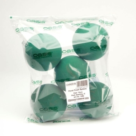 Oasis® Ideal Wet Floral Foam Sphere 12cm PACK of 5