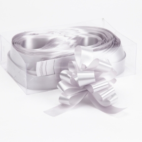 Pull Bow Silver Full Box 3 or 5cm